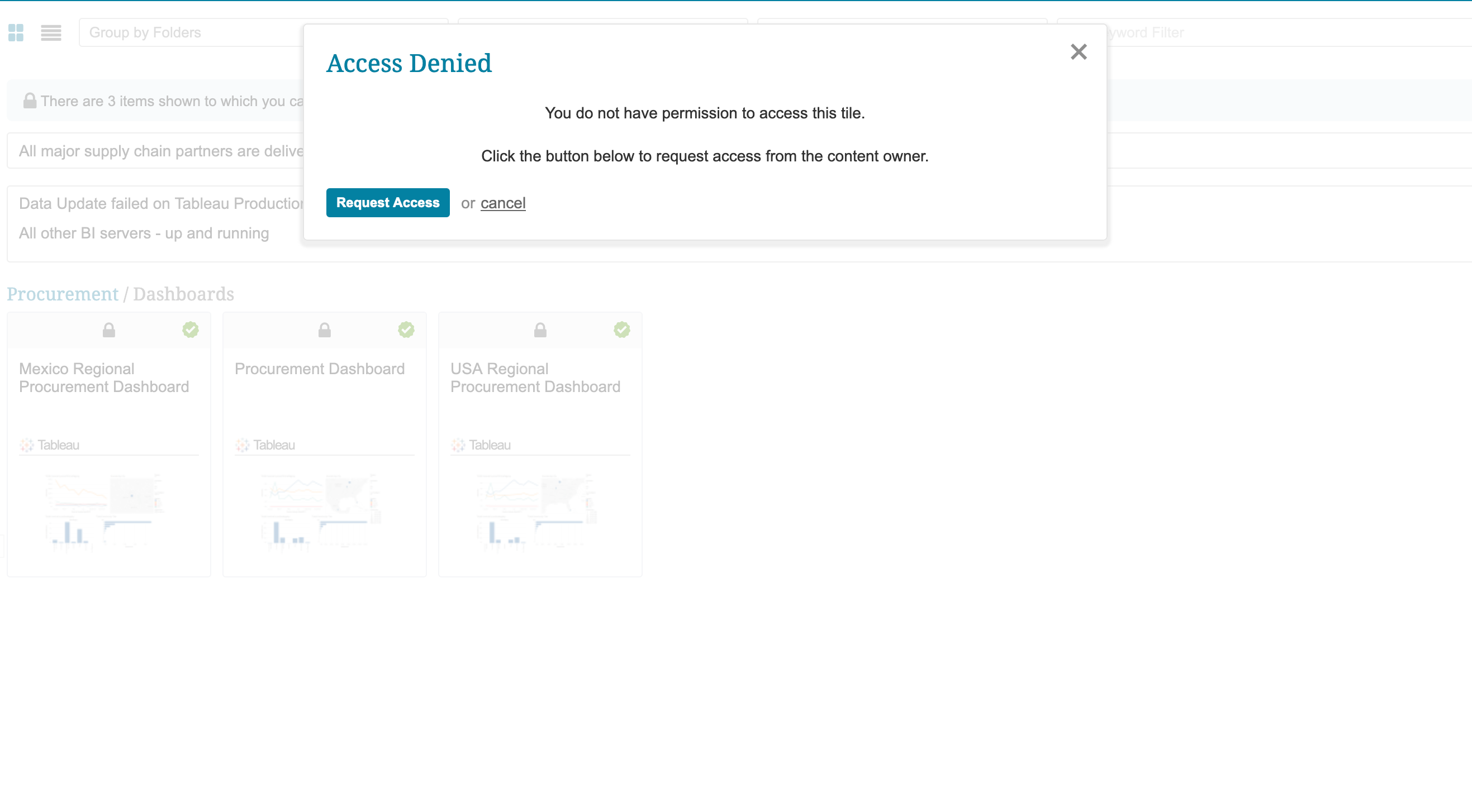 Access Request for BI