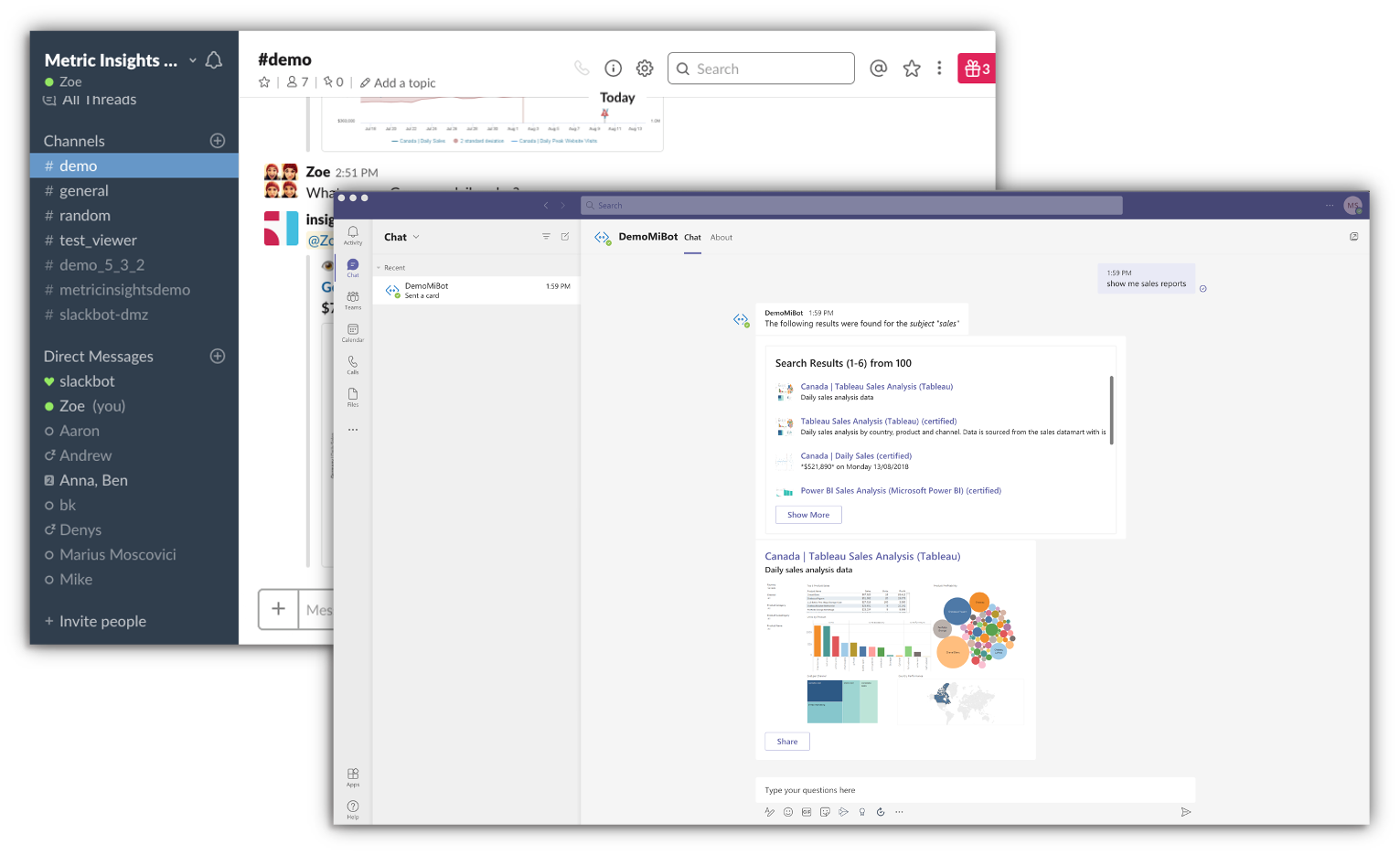 Slack & Microsoft Teams